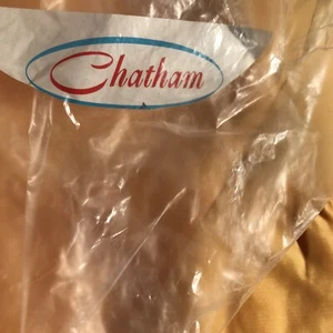 NEW CHATHAM VIBRANT YELLOW BLANKET 72X90 SATIN TRIM - Picture 1 of 15