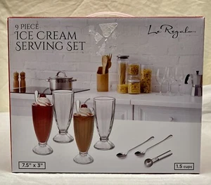 ๐Le Regalo 9 Piece Ice Cream Serving Set Spoon Ice Cream Scooper New & Sealed - Picture 1 of 3