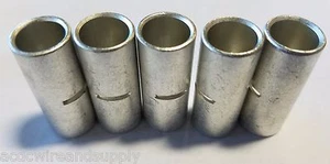 5 Tinned Copper 1/0 AWG Car Power Grnd Wire Butt Connector Gauge Audio Terminals - Foto 1 di 2
