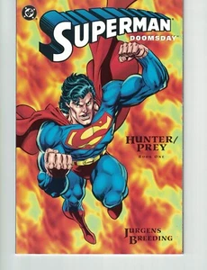 LIBRO SUPERMAN DOOMSDAY CAZADOR/PRESA #1 DE 3 (1994) DE DAN JERGENS DC COMICS - Imagen 1 de 2