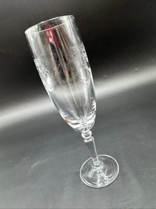 Cristal D'Arques-Durand Dampierre Sektflöte 90651 gestielt geätzt - Bild 1 von 5