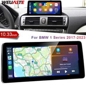 Android Car GPS Navigation Wireless Carplay 10.33'' For BMW 1 Series 2017-2023 - Foto 1 di 12