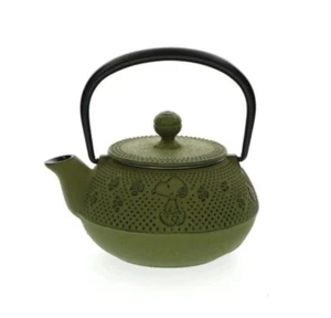 Peanuts Snoopy Iron Tea Pot & Doll set 320ml Green Nambu Iwachu from JAPAN - Picture 1 of 5
