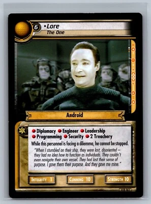 Star Trek CCG 2E Lore, The One #4 R 161 TCG Necessary Evil - Image 1 of 2
