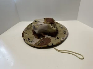 Military Desert Camo Hat Neck String Snap Brim Sun Fishing Outdoors Lightweight - Picture 1 of 6