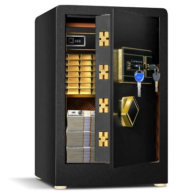 30L Digital Security Safe Box Electronic Money Cash Jewelry Deposit with 4 Keys - Image 1 of 4