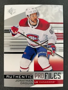 Jonathan DROUIN 2019-20 Upper Deck SP Authentic Profiles Hockey 69/649 #AP-JD - Picture 1 of 2