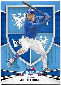 2024 Panini Crusade - Teal /199 - Michael Busch Chicago Cubs #187 - Picture 1 of 2
