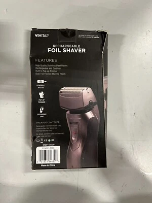 Afeitadora Recargable Inalámbrica Lámina Afeitadora Hojas Acero Inoxidable Foto 1 de 2