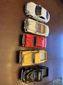 5 1:32 Scale Pull Back 2 Kinsmart Trucks 3 Cars. - Picture 1 of 12