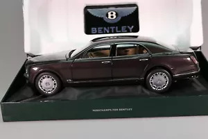 ZE077 MINICHAMPS 100139905 Voiture 1/18 Bentley Mulsanne Marron 2010 - Picture 1 of 12