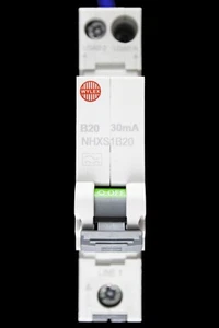 WYLEX 20 AMP CURVO B 6kA 30mA RCBO TIPO A NHXS1B20 - Imagen 1 de 7