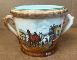 Zucchero in ceramica artistica ceco slovacco con manici - Foto 1 di 7
