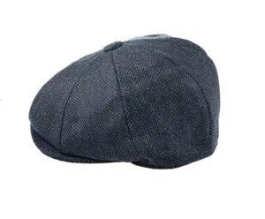 CHRISTY'S 8-PIECE BAKER BOY TWEED CAP - 100% PURE SCOTTISH WOOL - NEW - Picture 1 of 4