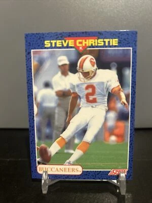 1991 Score Young Superstars Steve Christie Tampa Bay Buccaneers #17 - Image 1 of 2