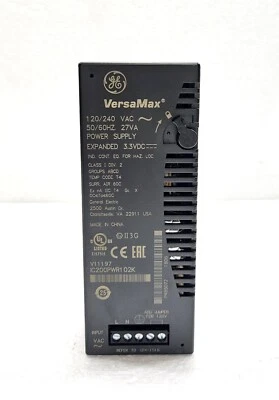 GENERAL ELECTRIC GE VERSAMAX IC200PWR102K POWER SUPPLY120/240VAC EXPANDED 3.3VDC - Image 1 of 4