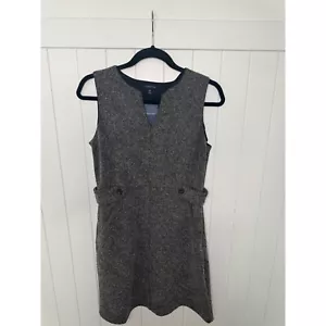 ¡NUEVO! Vestido de trabajo Land's End negro tweed sin mangas jersey profesional - 10 Petite - Imagen 1 de 4