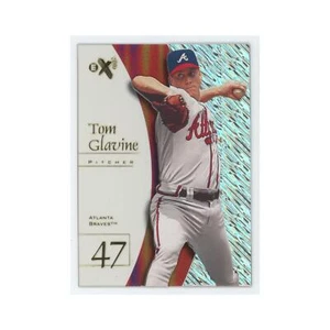 Tom Glavine 1998 SkyBox E-X2001 Acetate #77 Atlanta Braves Baseball Card NM - Picture 1 of 3