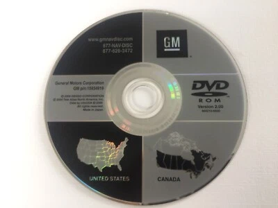 2007 2008 2009 GMC Yukon Denali Hybrid Navigation DVD 15934919 VERSION 2.0 OEM🟠 - Image 1 of 4