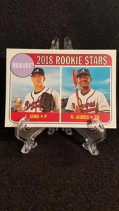 2018 Ozzie Albies Lucas Sims Rookie Topps Heritage Baseball Card # 331 - Picture 1 of 2