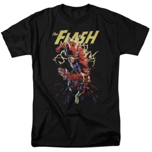 The Flash Ripping Apart Licensed Adult T-Shirt - Picture 1 of 15
