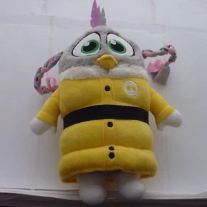 Angry Birds Silver Plush 2019 Eagle Island Soft Toy 10" abrigo amarillo chaqueta Rovio - Imagen 1 de 9