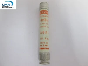 10X GOULD FERRAZ SHAWMUT A6K10R CLASE RK1 FUSIBLE 600VAC 10 AMPERIOS AC AMPTRAP *** NUEVO - Imagen 1 de 2
