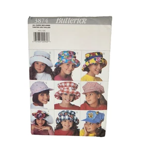 Cappelli bambina modello Butterick 3874 tutte le taglie non tagliati - Foto 1 di 2