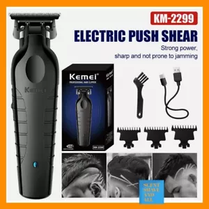 Hair Trimmer Kemei KM-2299 Cordless Professional Beard Zero Gap Clipper FAST P&P - Picture 1 of 17