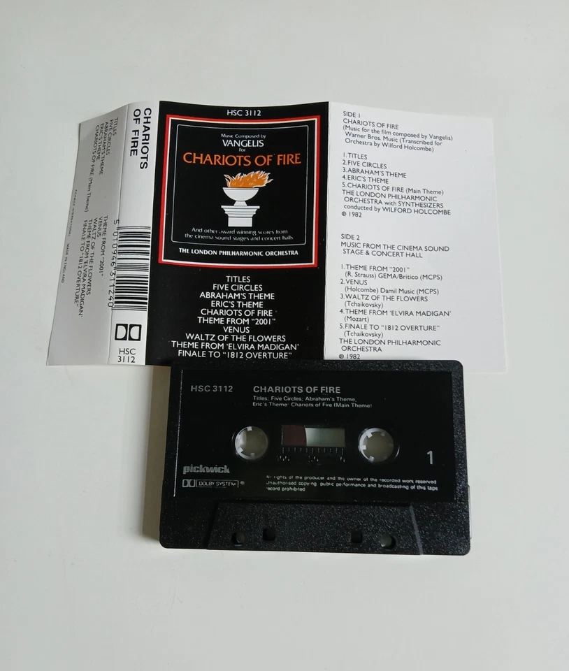 VANGELIS CHARIOTS OF FIRE CASSETTE TAPE PICKWICK 1982 Foto 1 de 1