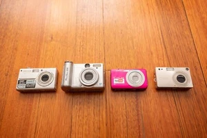 Vintage CCD Digital Camera Digicam Bundle Pentax Canon Casio (Untested) - Picture 1 of 3