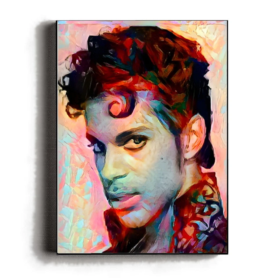 Framed PRINCE Abstract 8.5X11 Art Print Limited Edition w/signed COA TAFKAP - Image 1 of 1