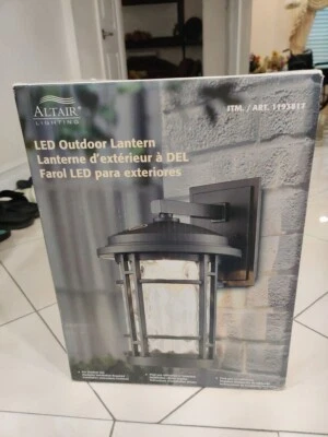 ALTAIR LIGHTING AL-2167 LED LANTERN WITH DUSK DAWN  SENSOR 14.5"  NEW IN BOX - Image 1 of 2