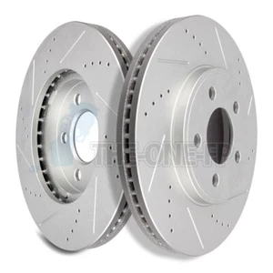 For 03-11 Crown Vic 03-10 Grand Marquis Front Drilled And Slotted Brake Rotors - Bild 1 von 6
