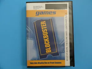 NINTENDO WII STAR WARS: THE CLONE WARS SABLE DE LUZ BLOCKBUSTER VIDEO ESTUCHE DE ALQUILER - Imagen 1 de 6
