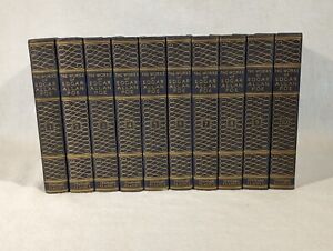 Vtg 1933 Edgar Allen Poe Complete Ten Volume HC Book Centenary Edition