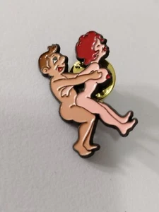 Suggestive erotic pin enamel badge New - Picture 1 of 2