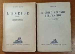 Lotto Eneide Libro I e II - Virgilio - L. Loffredo Ed. in Napoli 1947/57 Latino - Foto 1 di 5