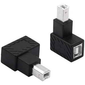 USB 2.0 Typ-B Druckeradapter 2er Pack links und rechts Winkel kompatibel Scan... - Bild 1 von 9