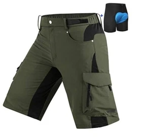 Cyclord Men's-Mountain-Bike-Shorts for Men MTB Shorts Padded 4D 6pockets Cycling - Picture 1 of 1