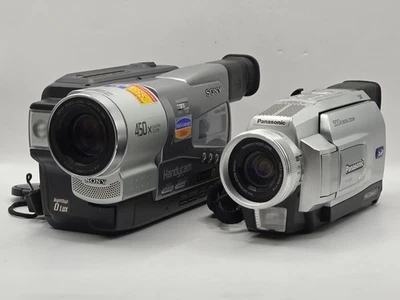 Sony Handycam CCD-TR618E Hi8 Tape Digital 0 Lux Night Shot + Panasonic Camera - image 1 of 4