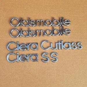 Oldsmobile Cutlass Ciera S Metal Emblems (From 1994 Cutlass Sierra S) - Picture 1 of 5