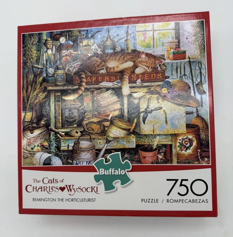 Buffalo Games The Cats of Charles Wyoscki Frederick The Literate 750 piezas Foto 1 de 4