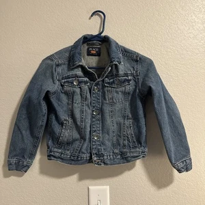 The children’s Place Girls Size 7/8 Denim Jacket Back To School Fall American - Picture 1 of 6