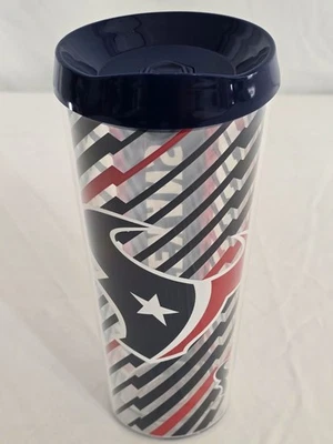12- Houston Texans Tumblers W/Lid. 22oz. Dbl Wall. Wholesale/Christmas. New - Image 1 of 4