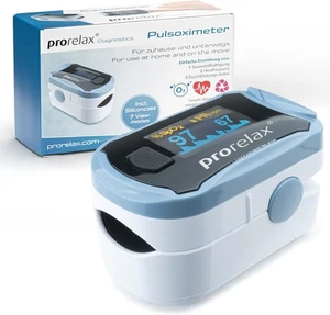 PRORELAX Pulsoximeter 12021 LED-Display Herz-Puls-Frequenz Messung NEU - Bild 1 von 6