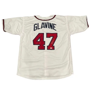 Tom Glavine signiertes Auto Atlanta Braves individuelles Trikot Beckett Witness BAS COA - Bild 1 von 3