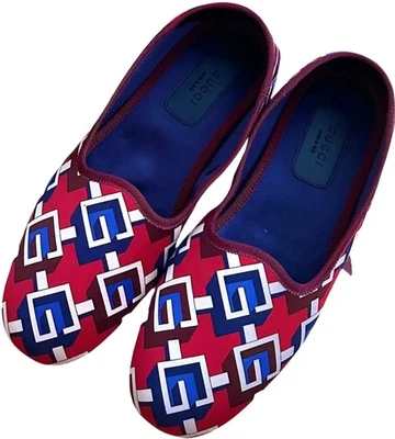 NIB New Gucci Men's Geometric G Print Slippers G 8 US 8.5 - Image 1 of 4