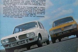 Original PRM 1970 extracted mag road test: TRIUMPH 1300 vs TOLEDO 1300 twin test - Bild 1 von 2