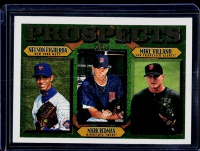 1997 Topps #494 Nelson Figueroa / Mark Redman / Mike Villano PROS, RC - Image 1 of 2